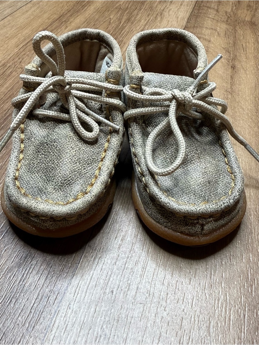 Twisted X Toddler/Kid Unisex Dusty Tan Driving Moc ICA0005 Size 3M Lace Up
